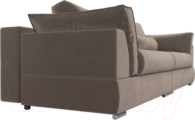 Диван Лига Диванов Пекин 347 (велюр коричневый)