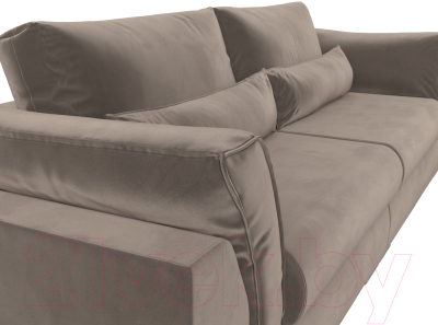 Диван Лига Диванов Пекин 347 (велюр коричневый)