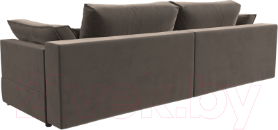 Диван Лига Диванов Пекин 347 (велюр коричневый)