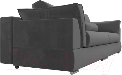 Диван Лига Диванов Пекин 347 (велюр серый)