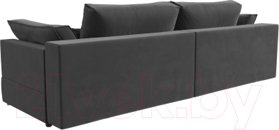 Диван Лига Диванов Пекин 347 (велюр серый)