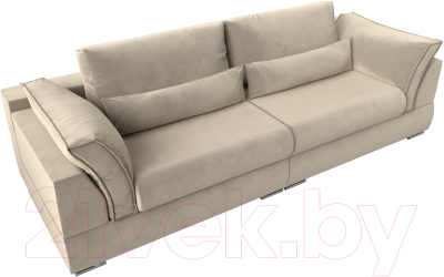 Диван Лига Диванов Пекин 347 (микровельвет бежевый)