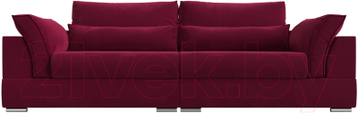 Диван Лига Диванов Пекин 347 (микровельвет бордовый)