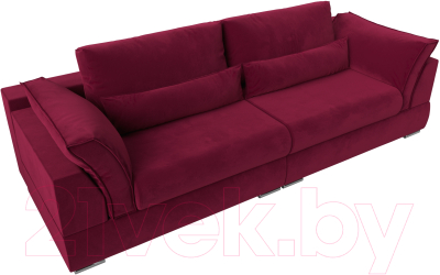 Диван Лига Диванов Пекин 347 (микровельвет бордовый)