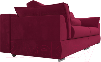 Диван Лига Диванов Пекин 347 (микровельвет бордовый)