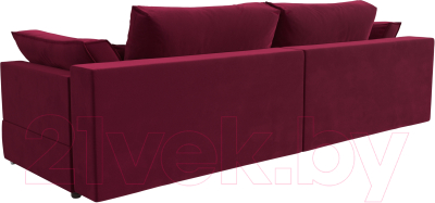 Диван Лига Диванов Пекин 347 (микровельвет бордовый)