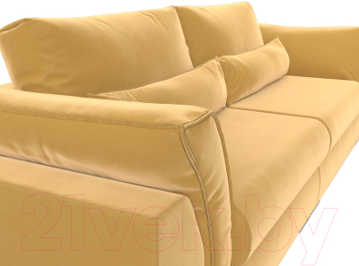 Диван Лига Диванов Пекин 347 (микровельвет желтый)