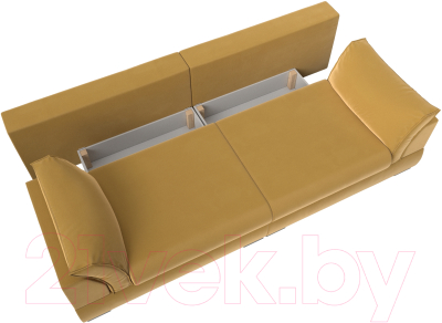 Диван Лига Диванов Пекин 347 (микровельвет желтый)