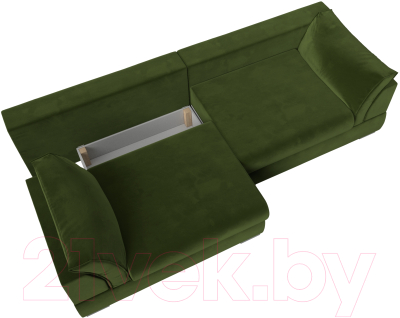 Диван Лига Диванов Пекин 347 (микровельвет зеленый)