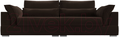Диван Лига Диванов Пекин 347 (микровельвет коричневый)