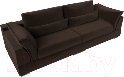 Диван Лига Диванов Пекин 347 (микровельвет коричневый)