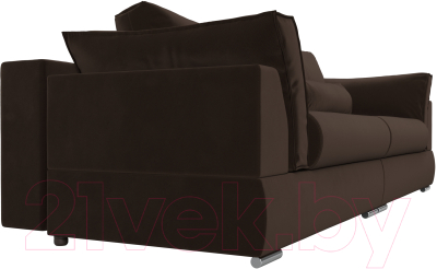 Диван Лига Диванов Пекин 347 (микровельвет коричневый)