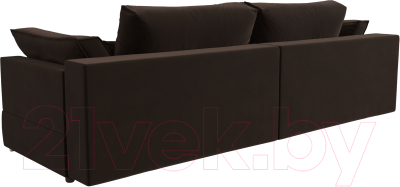 Диван Лига Диванов Пекин 347 (микровельвет коричневый)