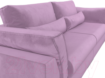 Диван Лига Диванов Пекин 347 (микровельвет сиреневый)