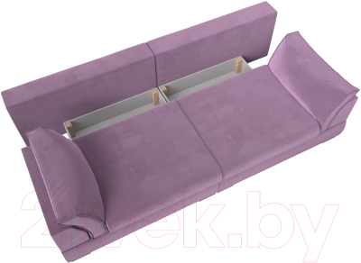 Диван Лига Диванов Пекин 347 (микровельвет сиреневый)
