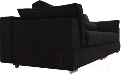 Диван Лига Диванов Пекин 347 (микровельвет черный)