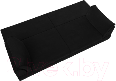 Диван Лига Диванов Пекин 347 (микровельвет черный)