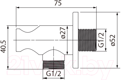 Подключение для душевого шланга Iddis 001SB01i62