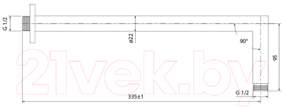 Душевой кронштейн Iddis 001SB33i61