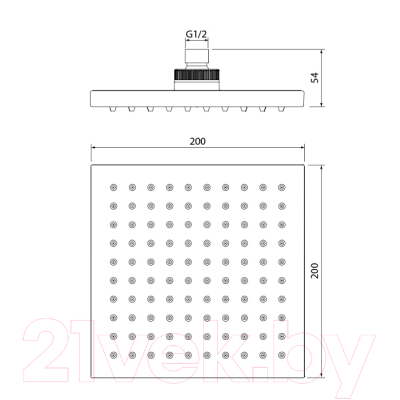 Лейка верхнего душа Iddis 00220SPi64