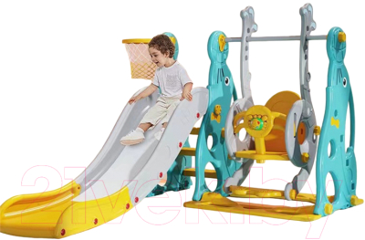Горка-комплекс Sundays Дельфин WJ-A10023 (зеленый) - фото