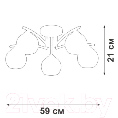 Люстра Vitaluce V4285-0/5PL