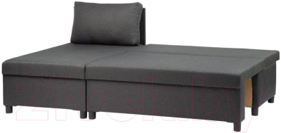 Диван угловой Mio Tesoro Farris F-4УС-0Пд (антрацит Lux 18)