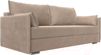 Диван Лига Диванов Сайгон 348 (велюр бежевый) - фото