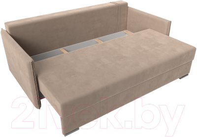 Диван Лига Диванов Сайгон 348 (велюр бежевый)