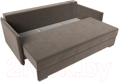 Диван Лига Диванов Сайгон 348 (велюр коричневый)