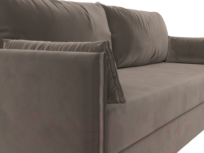 Диван Лига Диванов Сайгон 348 (велюр коричневый)