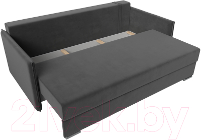 Диван Лига Диванов Сайгон 348 (велюр серый)