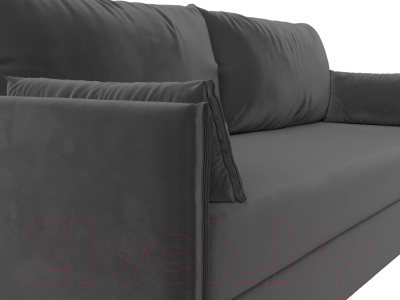 Диван Лига Диванов Сайгон 348 (велюр серый)