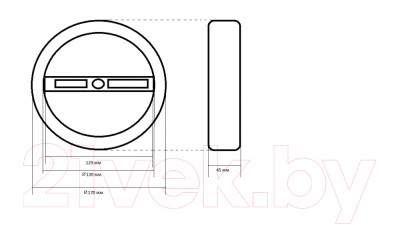 Потолочный светильник Kinklight Тор 08213.19A(4000K) (черный)