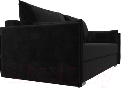 Диван Лига Диванов Сайгон 348 (велюр черный)
