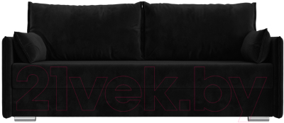 Диван Лига Диванов Сайгон 348 (велюр черный)