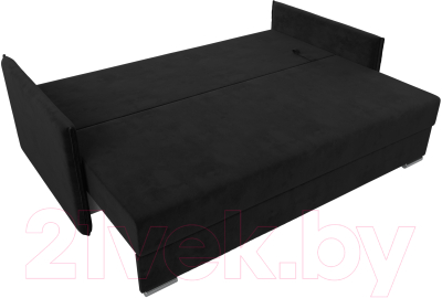 Диван Лига Диванов Сайгон 348 (велюр черный)