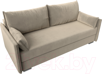 Диван Лига Диванов Сайгон 348 (микровельвет бежевый)