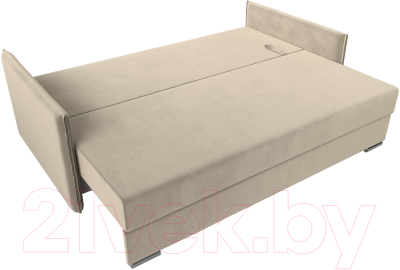 Диван Лига Диванов Сайгон 348 (микровельвет бежевый)