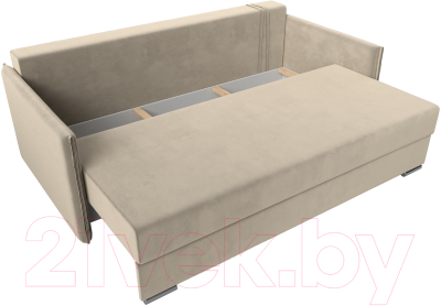 Диван Лига Диванов Сайгон 348 (микровельвет бежевый)