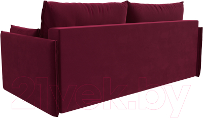 Диван Лига Диванов Сайгон 348 (микровельвет бордовый)
