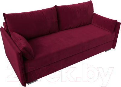 Диван Лига Диванов Сайгон 348 (микровельвет бордовый)