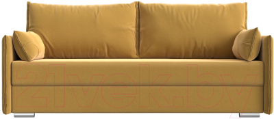 Диван Лига Диванов Сайгон 348 (микровельвет желтый)