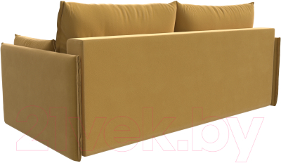 Диван Лига Диванов Сайгон 348 (микровельвет желтый)