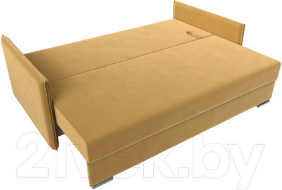Диван Лига Диванов Сайгон 348 (микровельвет желтый)