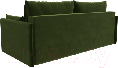 Диван Лига Диванов Сайгон 348 (микровельвет зеленый)