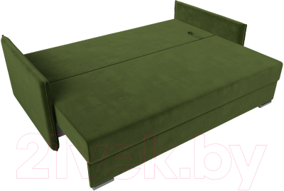 Диван Лига Диванов Сайгон 348 (микровельвет зеленый)