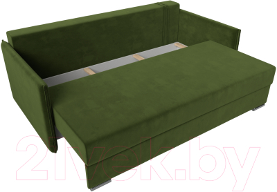 Диван Лига Диванов Сайгон 348 (микровельвет зеленый)