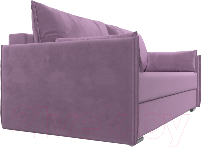 Диван Лига Диванов Сайгон 348 (микровельвет сиреневый)
