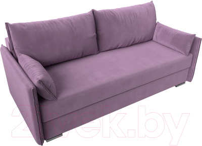 Диван Лига Диванов Сайгон 348 (микровельвет сиреневый)